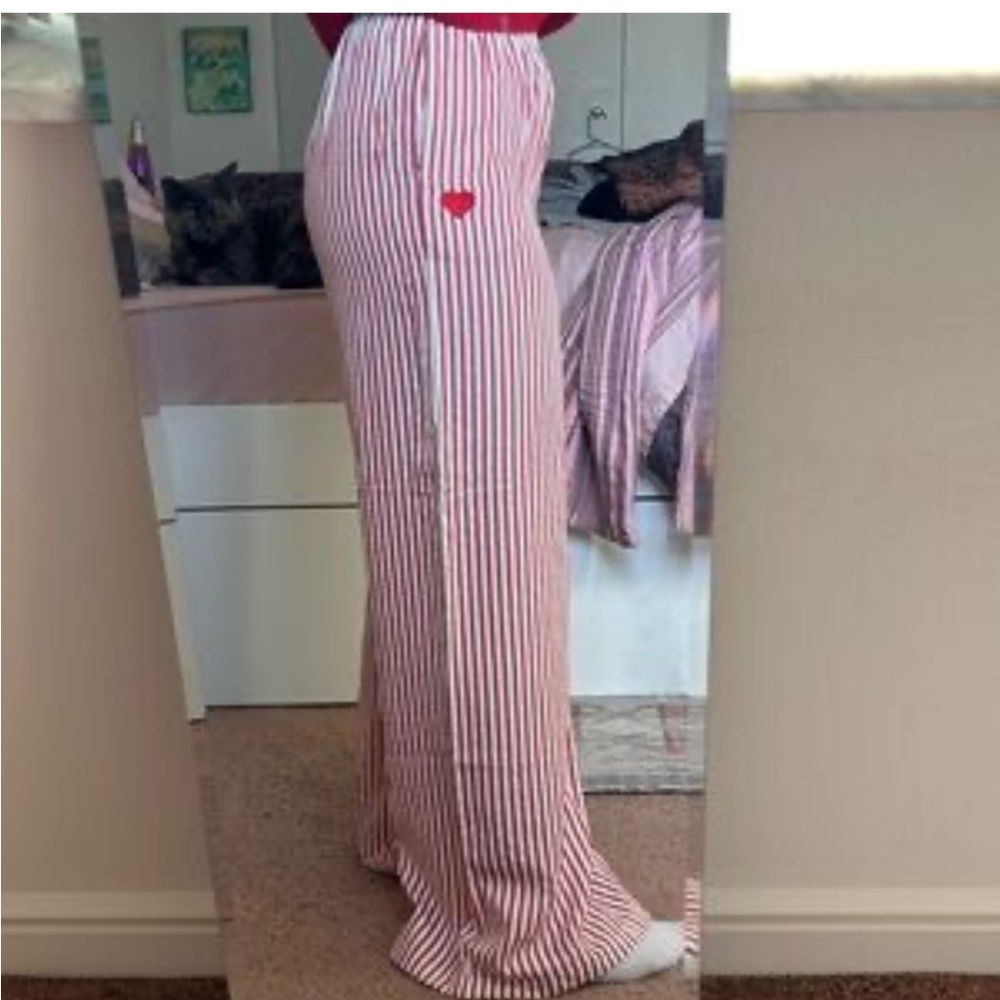 New Sincerely Jules Wide Leg Striped Pajama Pants - Picture 7 of 11